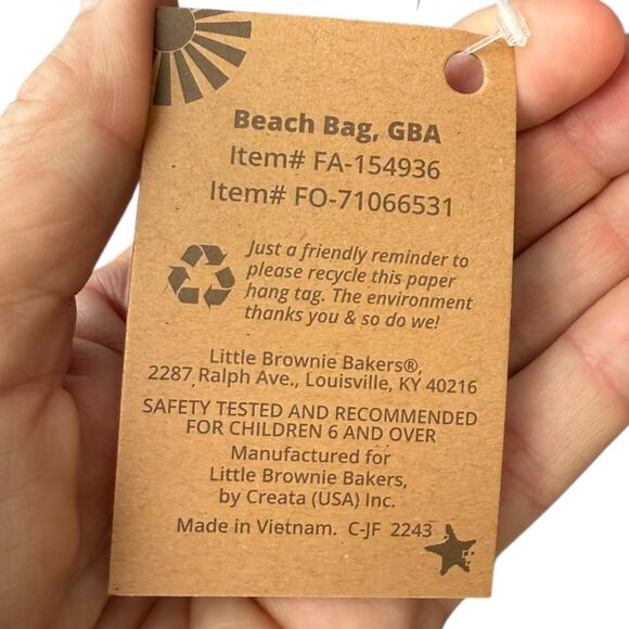 Girl Scout Cookie Themed Beach Tote Bag NWT - Picture 3 of 5